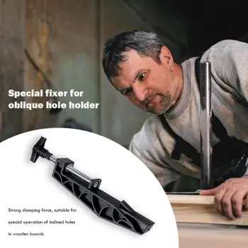 

Pocket Oblique Hole Clamp Drilling Tool Jig Strong Clamping Force Woodworking Repair Extractor Slant Hole Clamp Jig