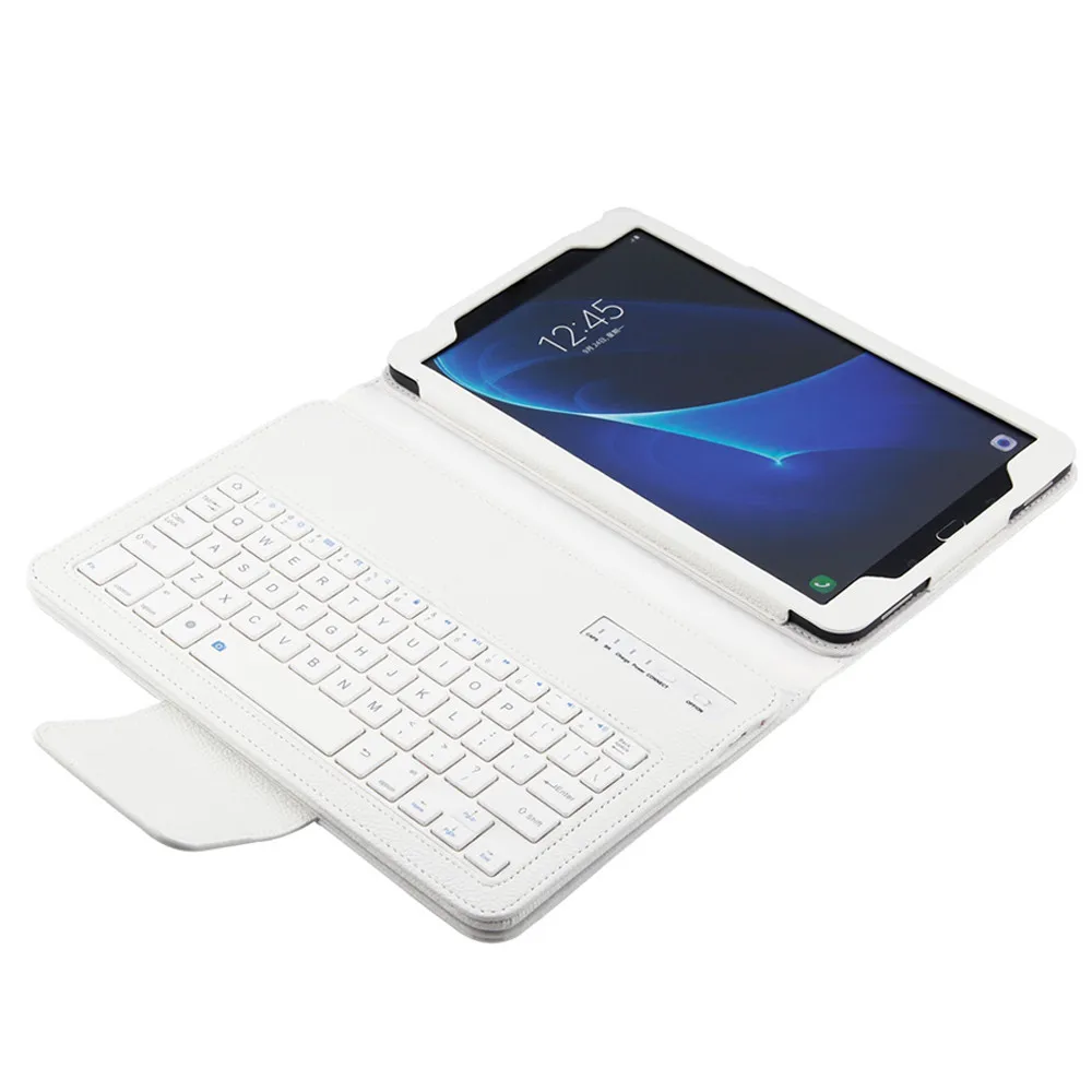 Bluetooth клавиатура чехол для Samsung Galaxy Tab A 10,1 T580 Funda + пленка + ручка клавиатура мини беспроводной