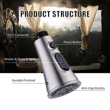 Кран Spayer головка для раковины распылительная головка G1/2 Выдвижная распылительная головка насадка для кухонного крана сменная распылительная головка для кухонного крана