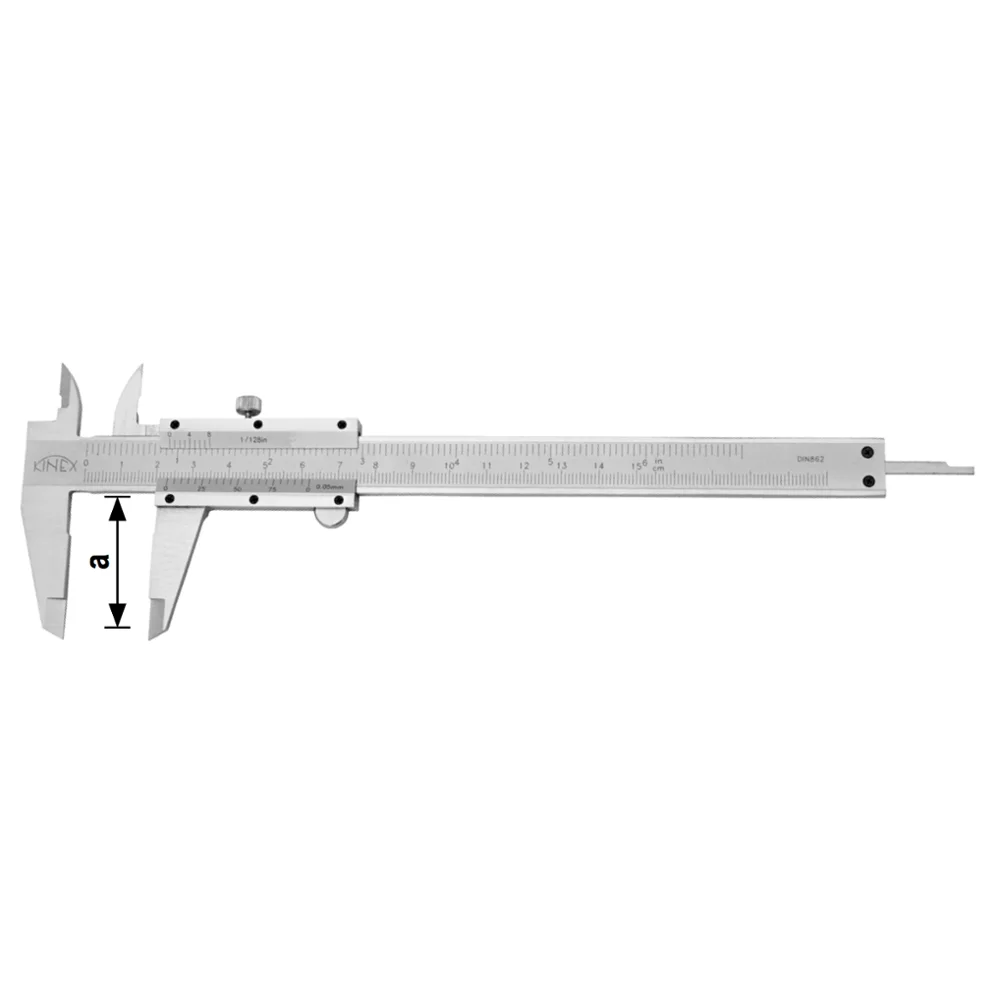 Штангенциркуль 150/40 мм, 0,05 мм, винтовый фикс KINEX 6000-1