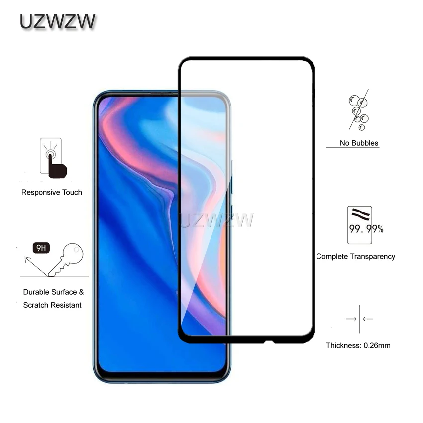 2 шт закаленное стекло для huawei P Smart Z полное покрытие 2.5D защита экрана закаленное стекло для huawei P Smart Z