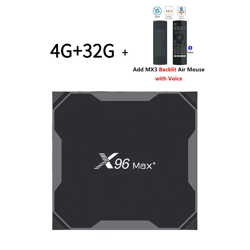 X96 Max Plus Смарт ТВ BOX Android 9,0 Amlogic S905X3 4 ядра, 4 Гб 64 Гб 2,4 г& Wi-Fi 5 ГГц Wi-Fi, BT 1000M 4K IPTV Set-top BOX PK HK1 плюс - Цвет: 4G32GMX3