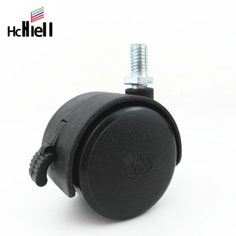 

Chair Wheel Furniture Caster Screw/Plate Swivel Castor Replace Hardware Trolley Silent Brake Protection
