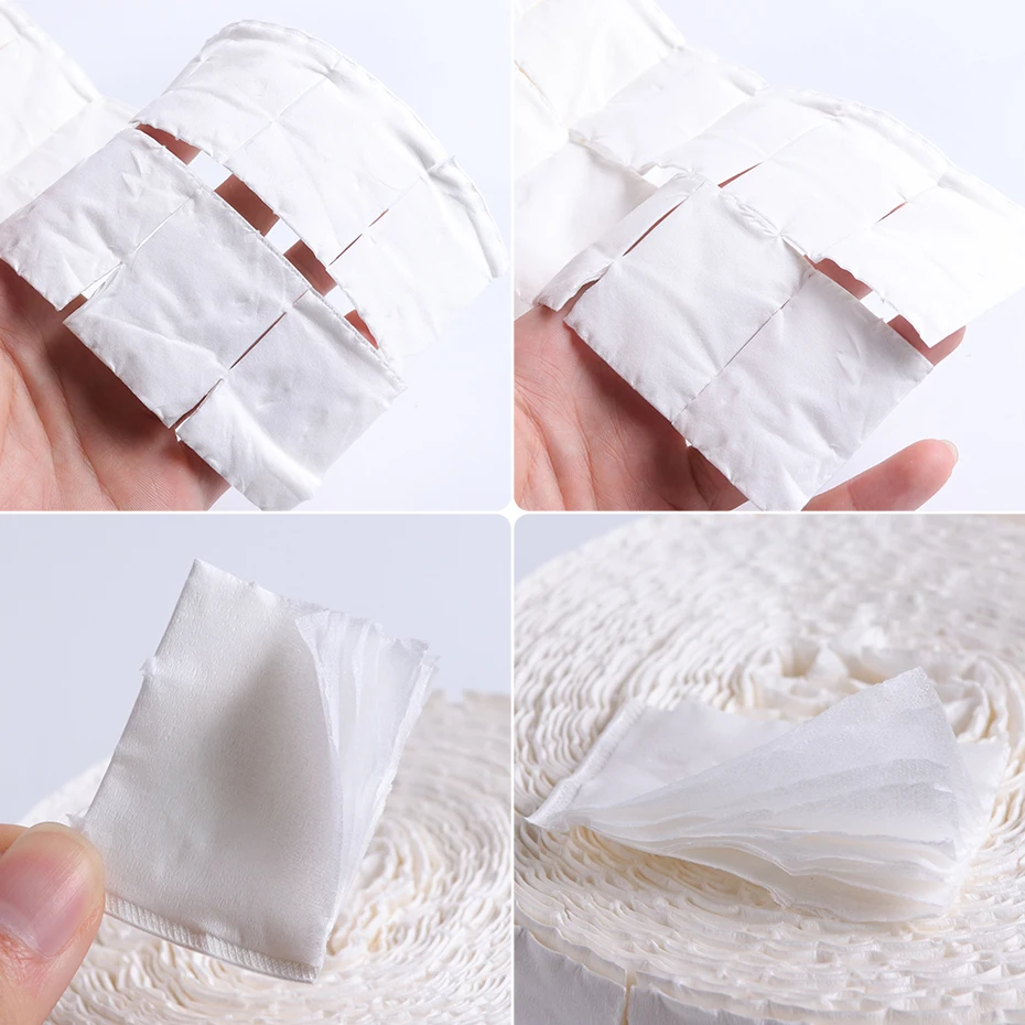 1Pack Multi Layer Cotton Lint-Free Napkins Nail Cotton Pad Removing Gel Polish Varnish Degreaser Soak Off Manicure Tools PP918 nail cotton pads,disposable nail pads