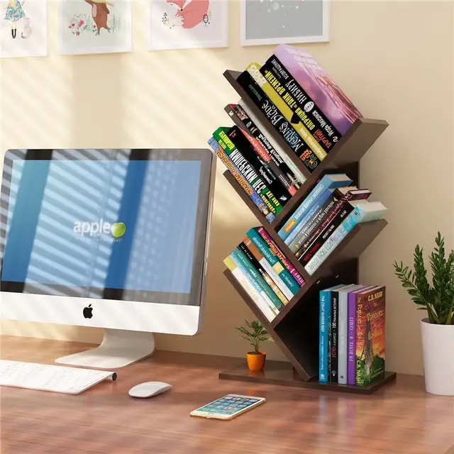 Last One Cheap Simple Modern Tree Shape Bookshelf Student Bookcase