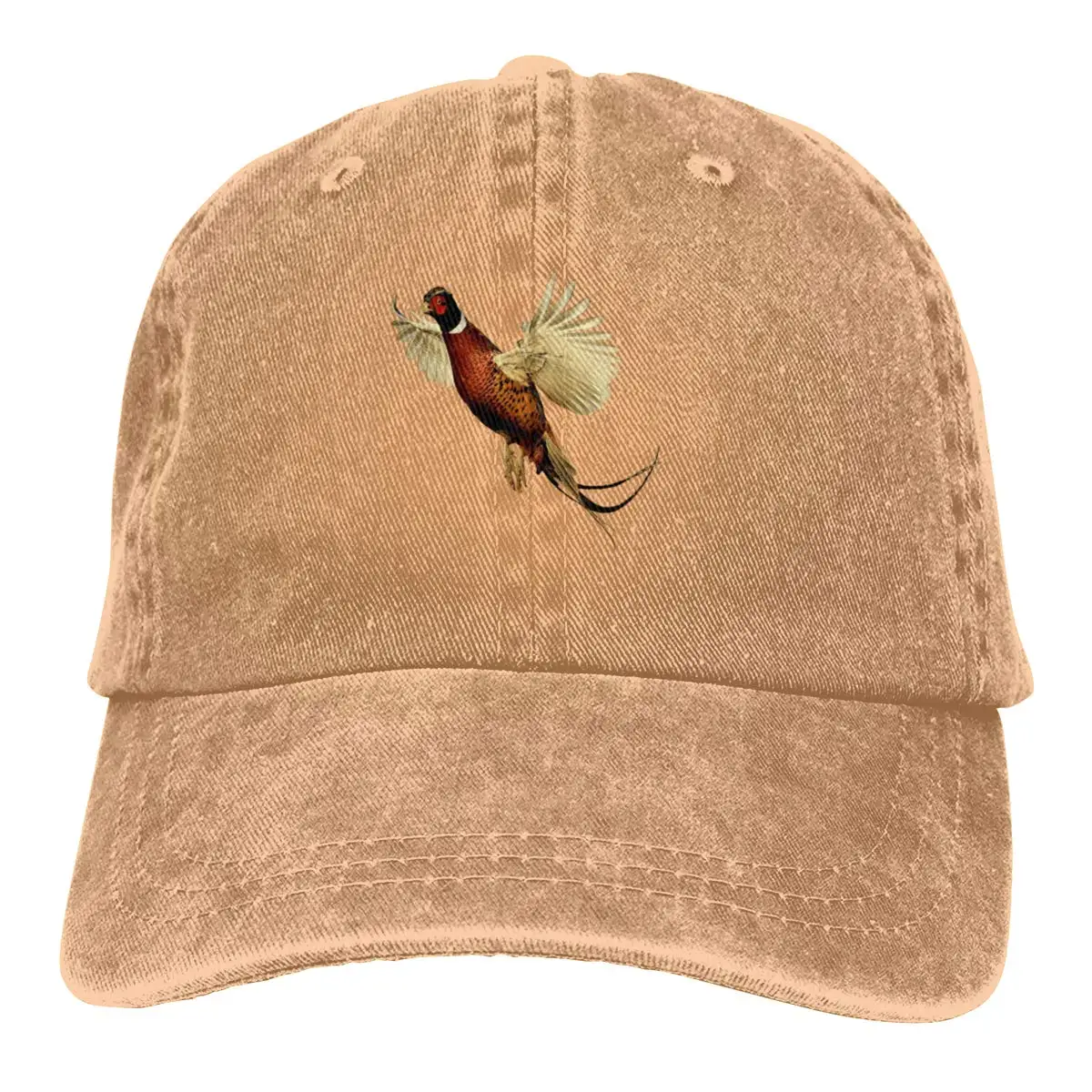Смешной фазан папа Джинсовая Шляпа мыть бейсбольная Кепка Регулируемая Мужская
