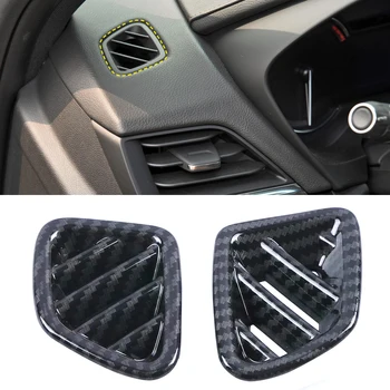 

Fit for Cadillac CT4-V 2020 Car Accessories ABS Matte/Carbon Front Dashboard Upper AC Vent Cover Trim 2pcs Left Hand