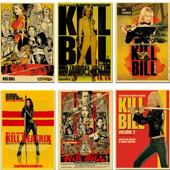 

Kill Bill Vol.1 classic movie retro poster kraft paper bar cafe living room dining room wall decoration