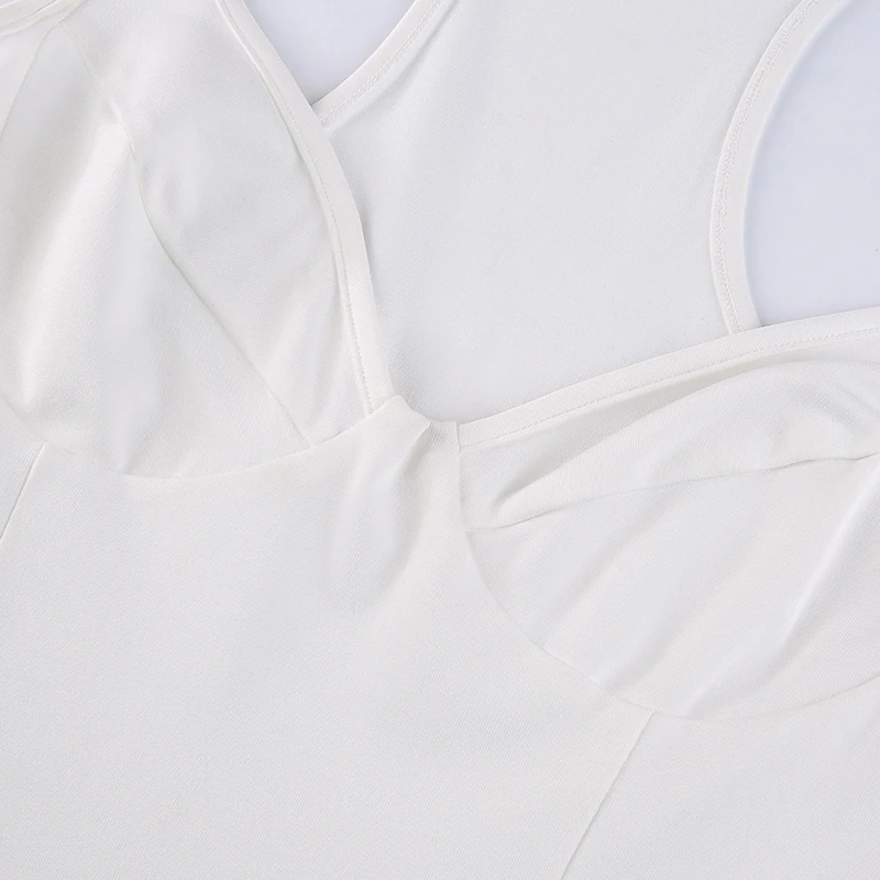 Sleeveless Sexy Strap Bodysuit Summer Backless Bodycon Short Jumpsuit Ladies Casual Black White V Neck Body Suit Top