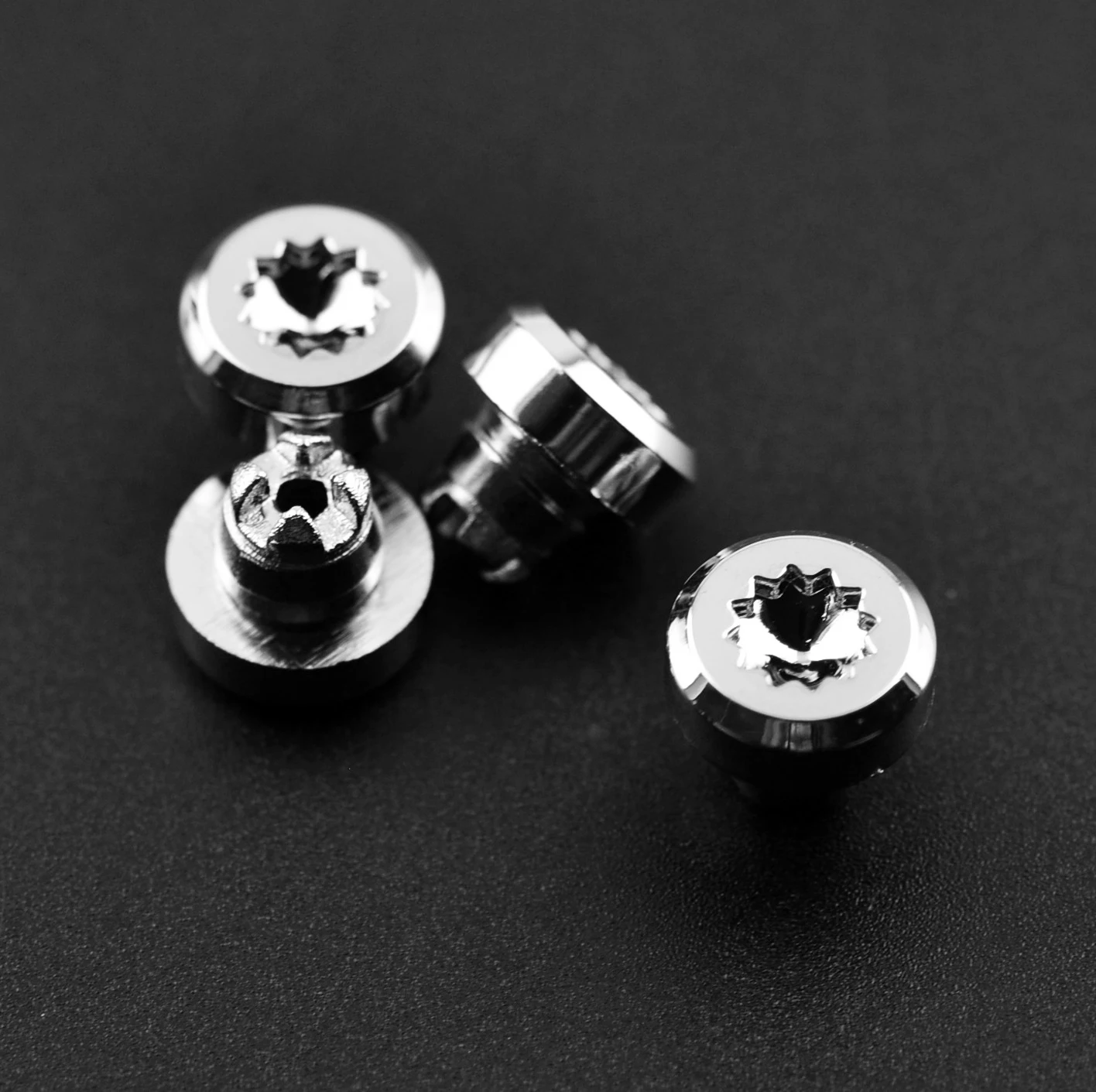 25 шт. 8 мм хром серебро универсальные колеса заклепки гайки Замена для ...