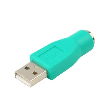 

High Quality 1pc New USB Male to for PS2 Female Adapter Converter for Computer PC Keyboard Mouse Cable Adapter Stock