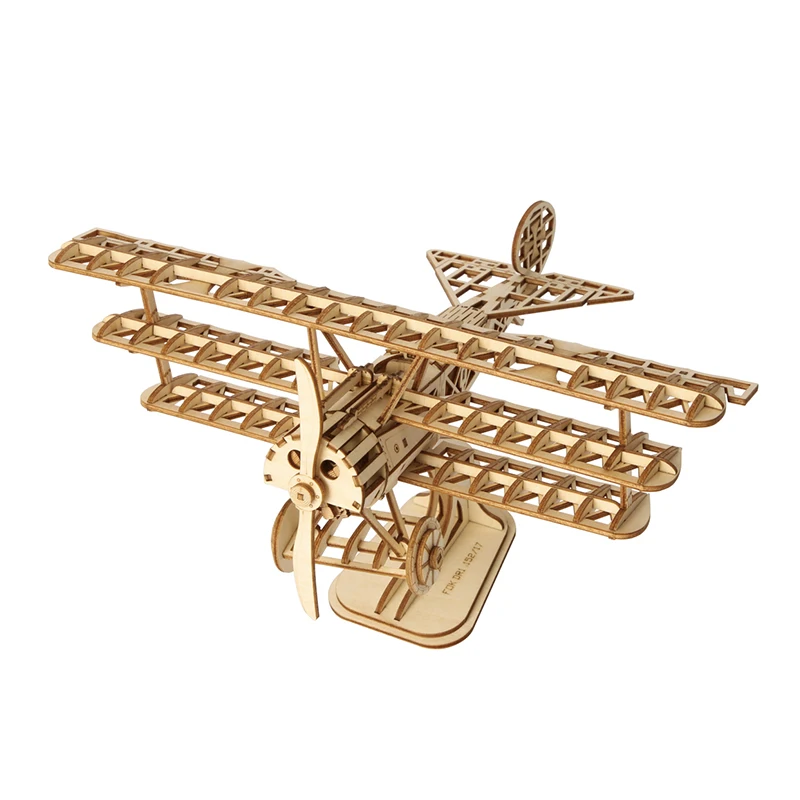 Robotime 3D DIY Airplane Puzzle Game Wooden Model Building Kits Popular Educational Toys Hobbies Gifts for Children TG301|Puzzles| - AliExpress