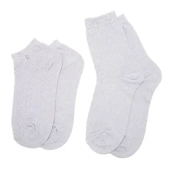 

1 Pair Practical Conductive Fiber Sock Pain Relief Physical Therapy Electrode Massage Socks Foot Care Tool New Hot
