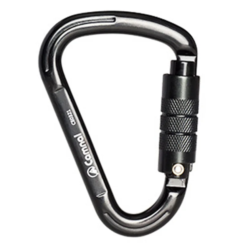 

Camnal Professional Rock Climbing Carabiner Aluminum Alloy High Strength Buckle 28Kn Screw Camping Lock Outdoor Equipment