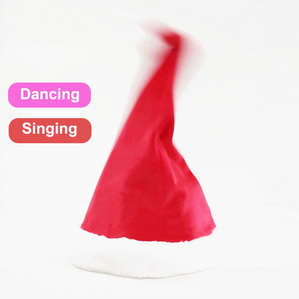 Электрическая Музыкальная Рождественская шапка Волшебная танцевальная Пение Плюшевая Регулируемая шапка Санта Клауса Мягкие плюшевые шапки праздничный подарок