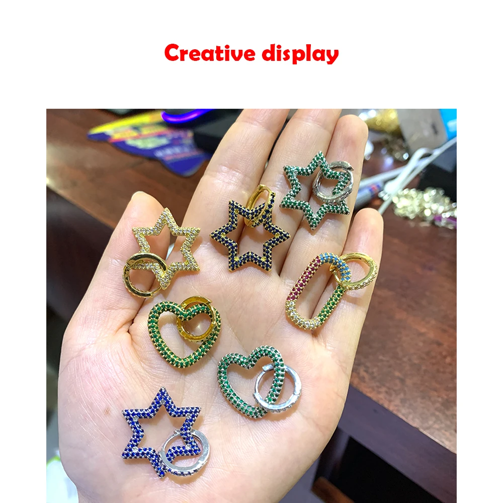 ZHUKOU 13x14mm one pair crystal hoop earrings for women jewelry DIY small earrings hooks jewelry accessories making model:VE82