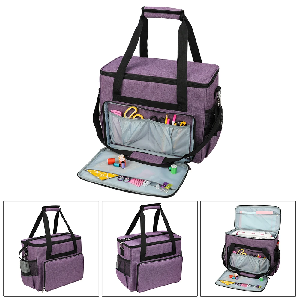 Большая вместительная сумка для швейной машины, вязаная сумка с короткими ручками, сумка для хранения пряжи, многофункциональная ручная работа, ручные сумки - Цвет: As Shown