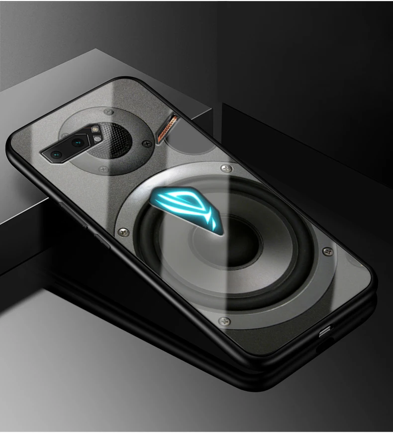 09 Для Asus ROG Phone II чехол для телефона 2 ZS660KL оргстекло PC чехол для телефона черный TPU бампер чехол для Asus ROG Phone 2 Phone2 чехол - Цвет: 09