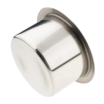 

Stainless Steel Cup Holder Silver Recessed For RV Car Marine Boat Trailer Useful Durable