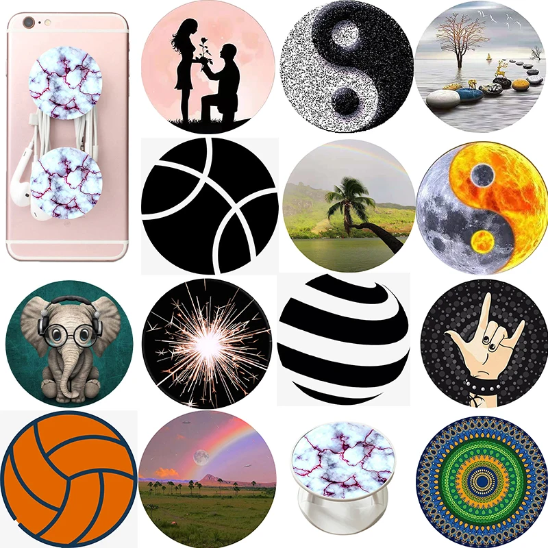 Holder for phone попсокет Phone Round Hand Finger Ring Smartphone Anti-Fall Popped Pocket 그립톡 Socket Stand For iPhone |