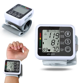 

Automatic Digital Wrist Cuff Blood Pressure Monitor Household Upper Arm BP Heartbeat Icon Rate Pulse Meter For Elder Family 2020