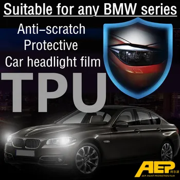 

AEP Car Headlight Protective blackened Scratch-resistant TPU Film sticker For All BMW Series F30 F10 F25 X5 F15 X6 G30 E60 E36