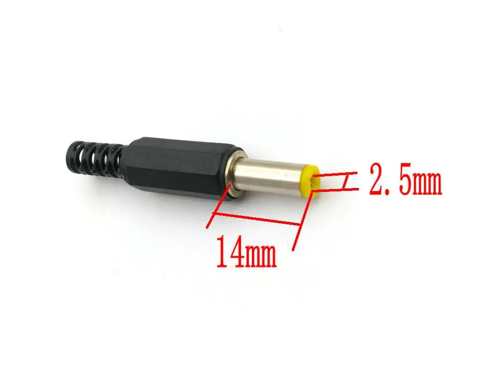 dc Power Plug Socket 10Pcs 14mm 5.5 x 2.1mm/2.5mm Connector