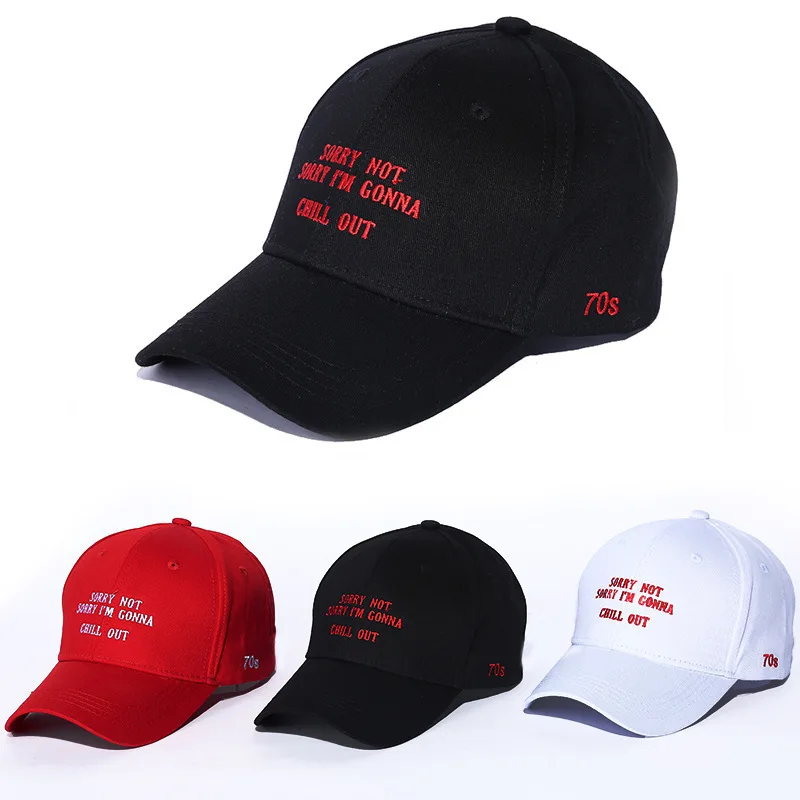 

2018 Summer New Style Baseball Cap English Embroidered Simple Men's And Women's COUPLE'S mao zhang Eaves Sun Visor
