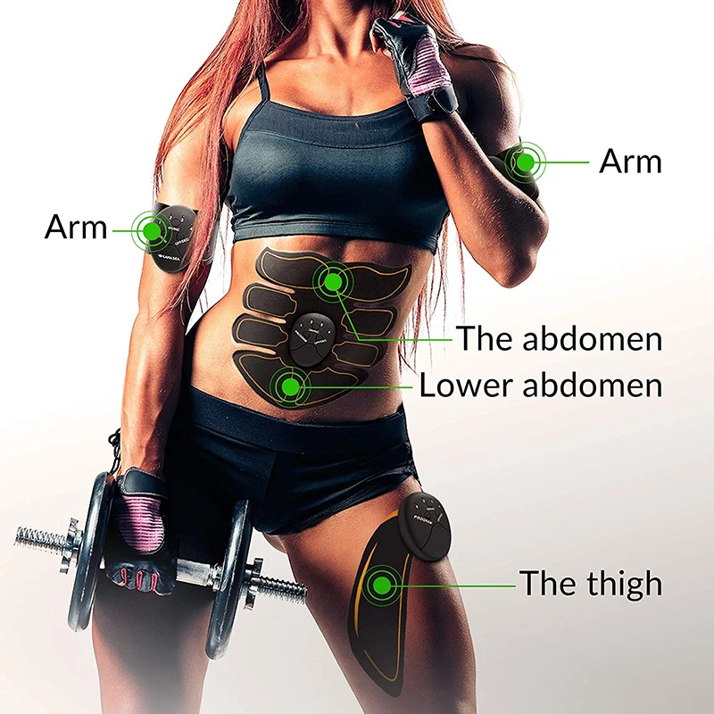 Стимулятор мышц живота тренажер для бедер EMS массаж ABS мышцы электростимулятор тонер упражнения тела фитнес-оборудование для дома тренажерный зал