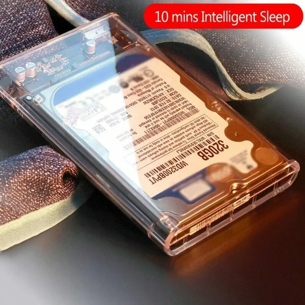 Корпус для жесткого диска USB 3 0 прозрачный высокоскоростной Переносной жесткий