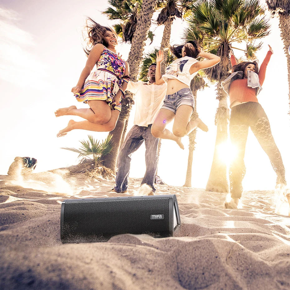 Mifa a10+ portable bluetooth speaker 360° stereo sound 20w ipx7 waterproof wireless bluetooth 5.0 speaker 24-hour play time