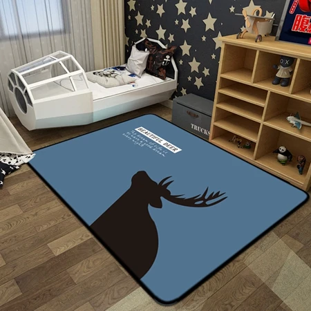 Carpet2 Носки с рисунком медведя из мультика волк половой коврик с оленями, Северный Рождественский Стиль Добро пожаловать коврик для приготовления пищи на воздухе у входа в спальню коврик для кухонь, ванных ковер - Цвет: Carpet2