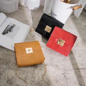 

Women's Summer Fashion Chain Square Small Bag High-End Luxury Handbag Shoulder Bag Messenger Bag Phone Bag