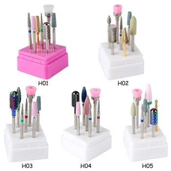 

1 Set Milling Cutter For Manicure Ceramic Metal Mill Manicure Machine Set Cutter For Pedicure Electric Nail Files Nail Drill Bit