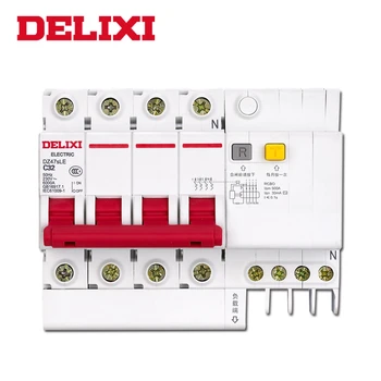 

DELIXI RCBO DZ47sLE 4P Residual MCB current Circuit breaker with over current and Leakage protection RCBO