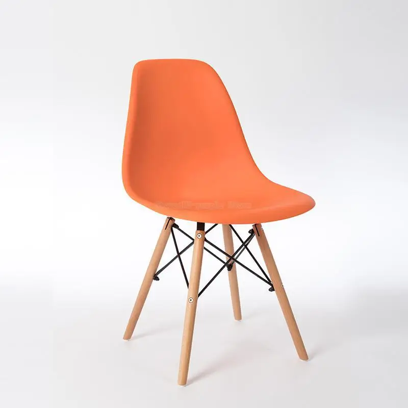 Современный минималистичный домашний обеденный стул с спинкой в скандинавском стиле, креативное настольное кресло, Простой пластиковый обеденный стул - Цвет: Style 5