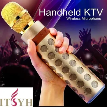 

ITSYH Wireless Karaoke Microphone Portable Handheld Karaoke Microphone With Bluetooth Top Quality Karaoke Micro Speaker TW-557