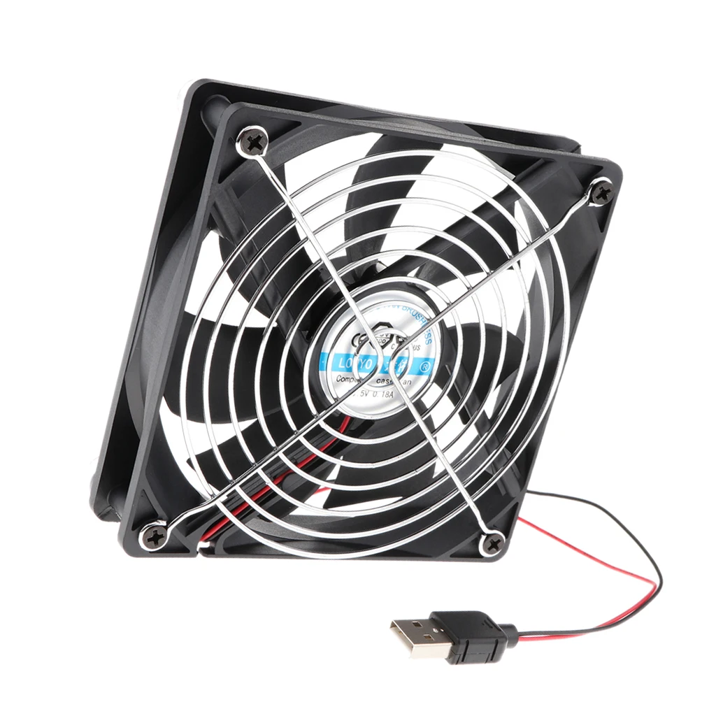 120x120mm Silent USB Fan Cooling Ventilator 5V for Playstaion/Xbox One/Mini PC/Router/DVR Radiator Fans