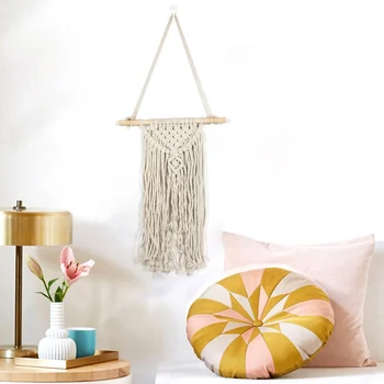 

Nordic Style Art Macrame Woven Pendants Compilation Tapestry Wall Hangings Home Decoration