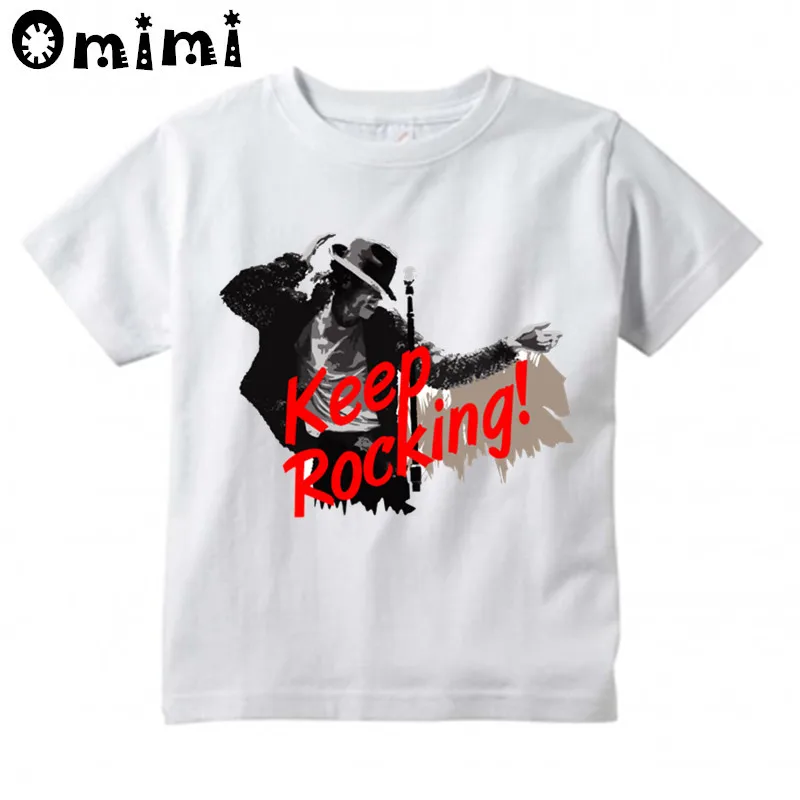 Kids Rock N Roll Star Michael Jackson Bad Design T-Shirts Music Children's  Tops Boys/Girls Rock T Shirt | Global MJ Shop