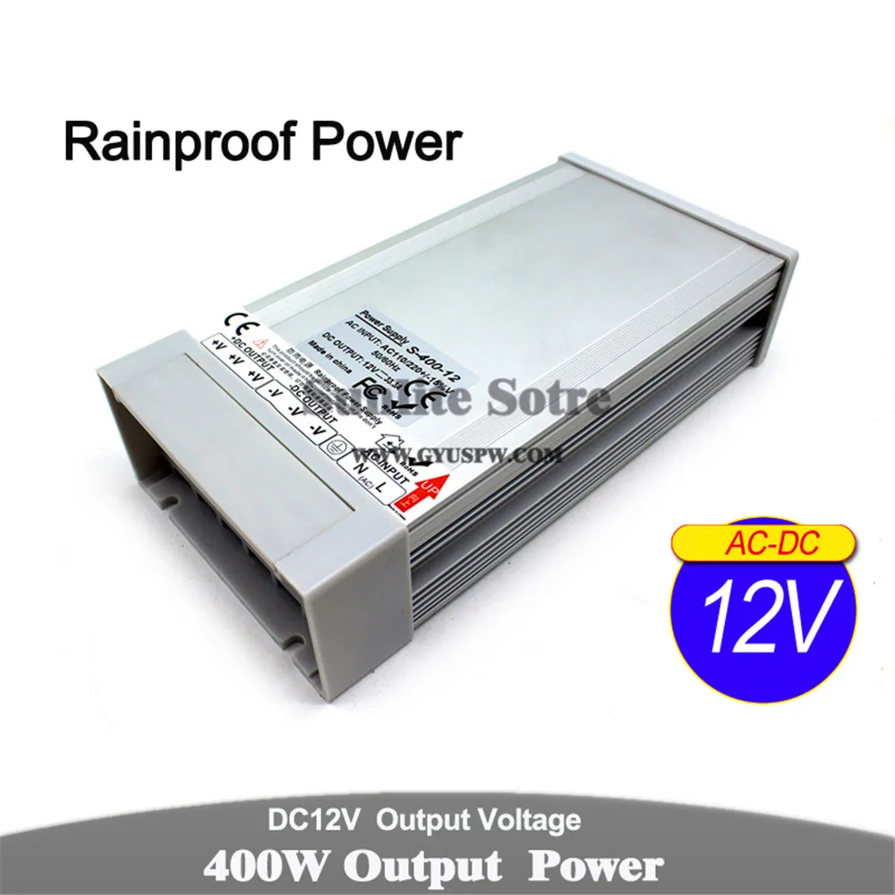 Блок питания для работы вне помещений DC12V DC24V DC36V DC48V 300W 350W 360W 400W трансформаторы ac-dc непромокаемые SMPS для светодиодной ленты