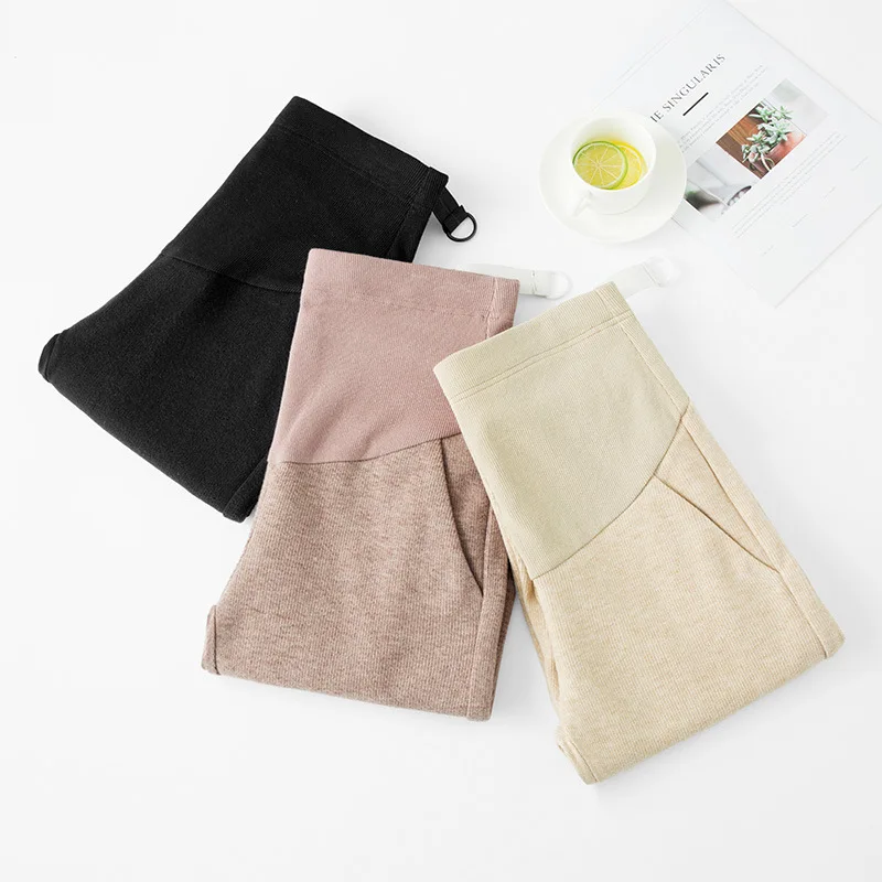 

Autumn and Winter Casual Adjustable Maternity Pants for Pregnant Women Maternity Clothes Elastic Force Pregnancy Pants