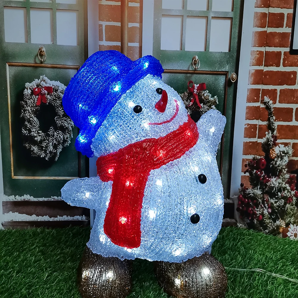 

RU Stock Wholesale Christmas LED Snowman Light Holiday Lighting Decoration Ornament Night Lamp Gift for Kid Xmas Party Decor