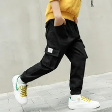 Новинка года; сезон весна-осень; комбинезон для мальчиков; детские спортивные повседневные брюки; стильные тонкие брюки; модная детская одежда больших размеров
