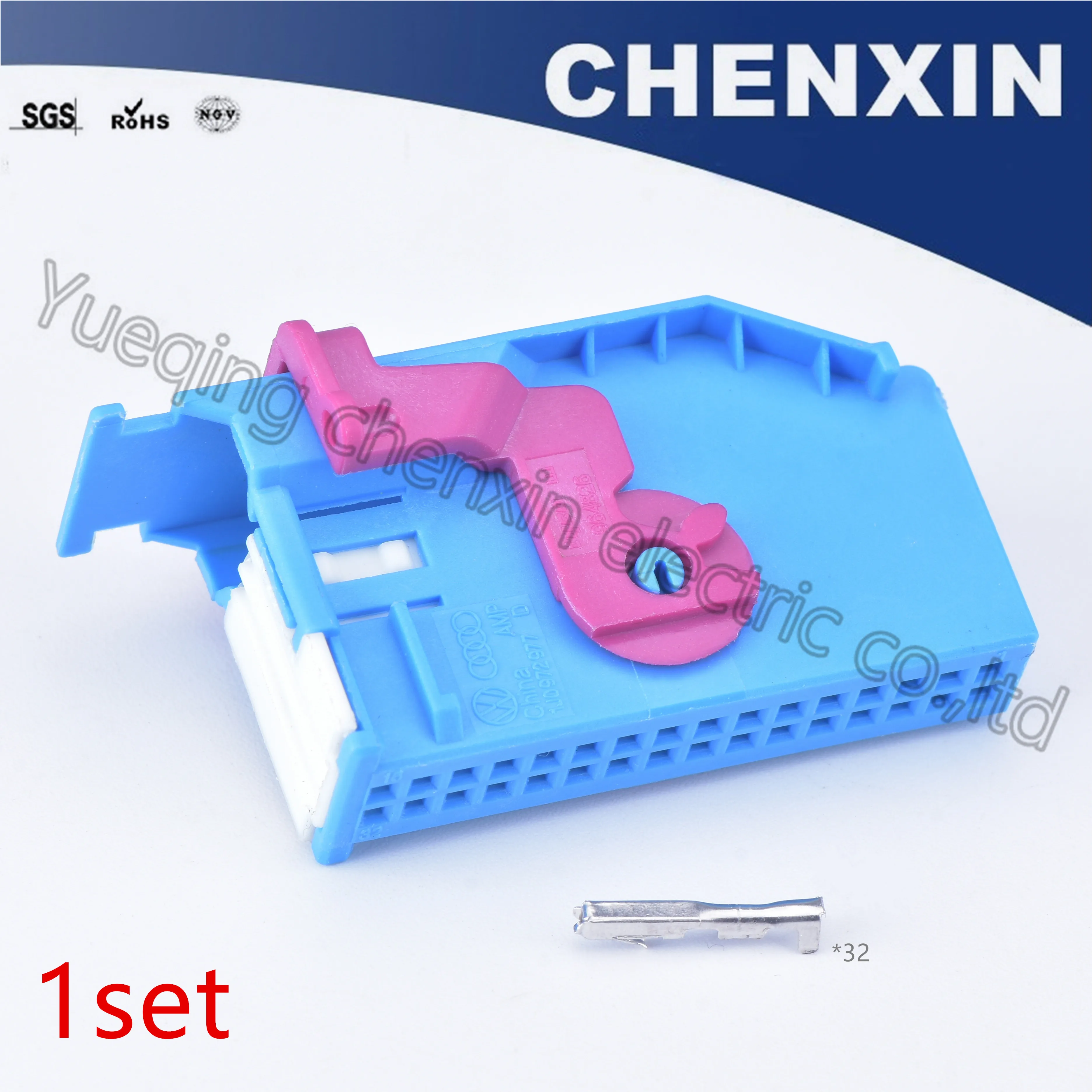 Синий 32 pin 1J0972977D 8L0972977D 1719057-2 ECU гнездовой разъем для приборной панели | Автомобили