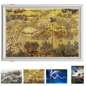 

1000 Piece Lavender Lovebirds Wooden Jigsaw Puzzle Kits Learning Early Educational Toys for Adult Kids Gifts Decompression Toy