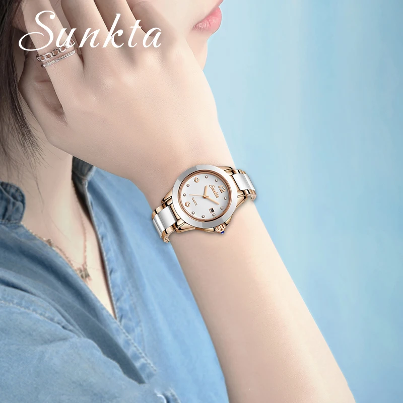 Women Watches Electronic Watch Rose Gold Ladies Bracelet Waterproof Quartz For Women