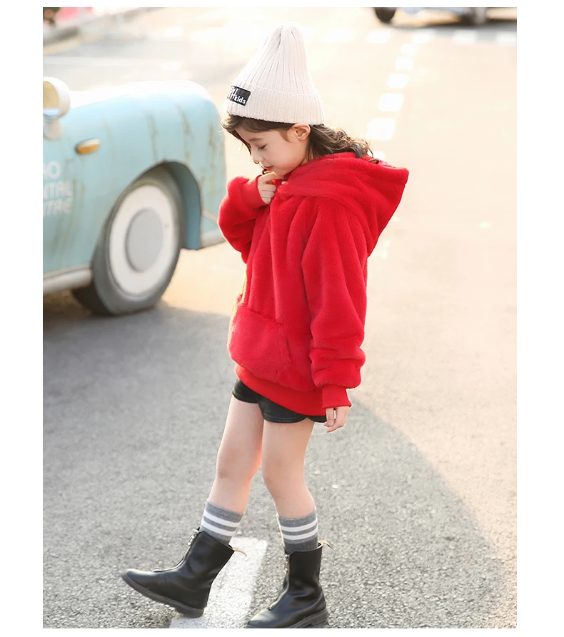 New Winter Fashion Girls Hoodies Cotton Warm Kids Sweatshirts With Zipper Long Sleeve Children Hooded Tops Coat For Girl Clothes (7)