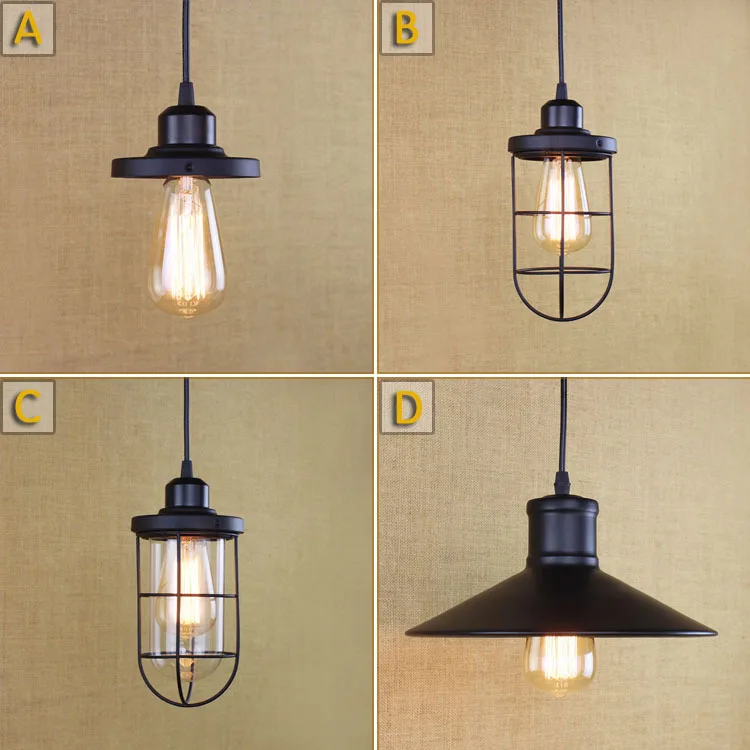 Современный Железный подвесной ретро светильник в стиле индастриал лофт коридор