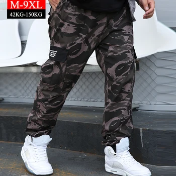 

Camouflage Cargo Pants 8XL Joggers Militar Men Harem Trousers Hip Hop Army Camo Man 94% Cotton Sweatpants Oversized 6XL 7XL 8XL